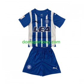 Koszulka Deportivo Alaves Dziecięcy Domowe Koszulki Piłkarskie 2023-2024 Krótki Rękaw